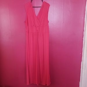 Coral party dress